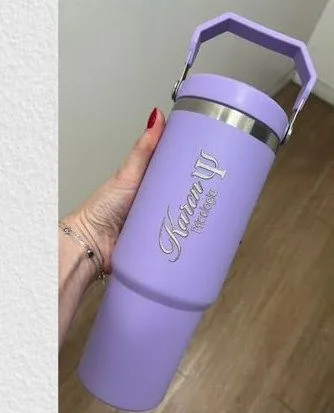 Copo térmico personalizado, gravação Karen